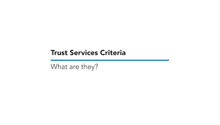 Trust Services Criteria